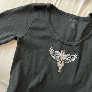 Brandy Melville Jillian - skull to god top